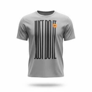 VTG 90’s Nike Just Do It Vertical Mesh Graphic T-Shirt Grey XXL EUC